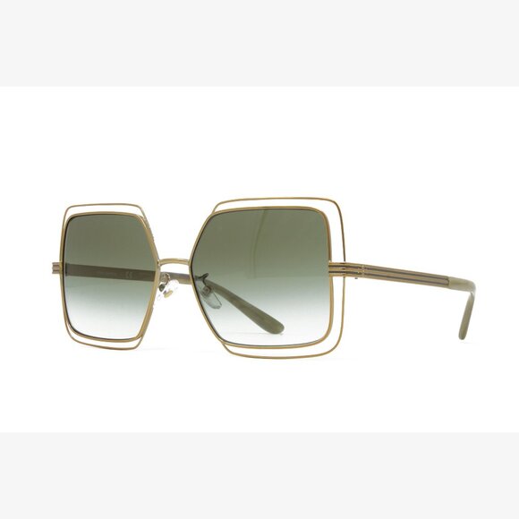 Tory Burch Women\'s Sunglasses TY6086 3308S3 Shiny Gold 55mm NEW!! main image 4